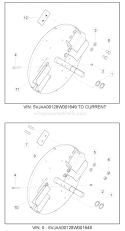 Part Location Diagram of 75995-00 Bear Cat Weldment, 6 In Towable Disk